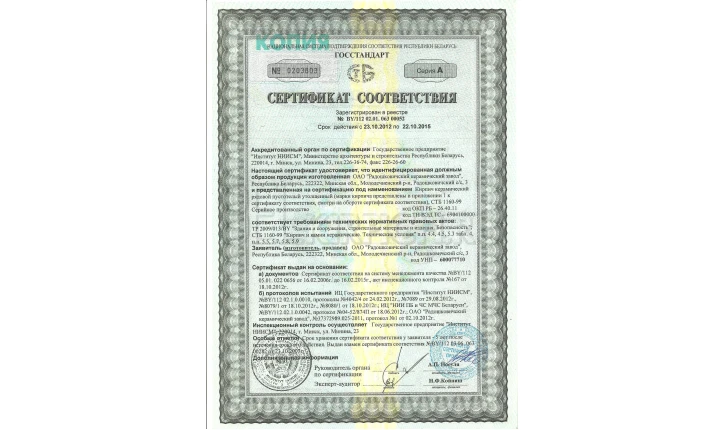 Блок керамический поризованный пустотелый 250×250×138 4 NF Радошковичи
